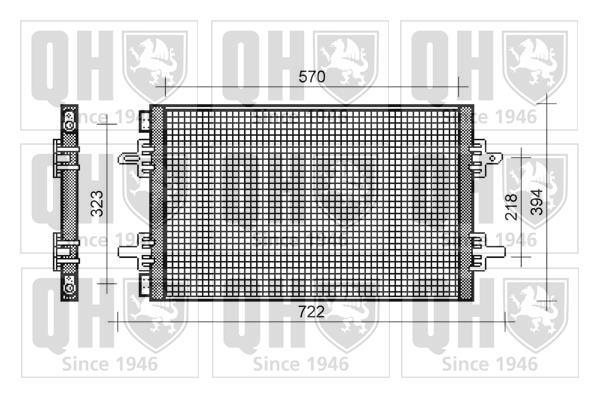 Condenseur, climatisation (Radiateur de climatisation) QUINTON HAZELL QCN331