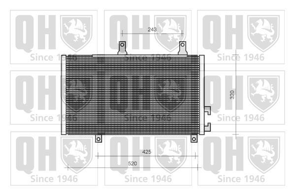 Condenseur, climatisation (Radiateur de climatisation) QUINTON HAZELL QCN60
