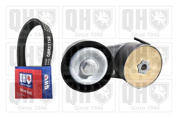 Kit de courroie d'accessoire (Courroie d’alternateur) QUINTON HAZELL ref. QDK127