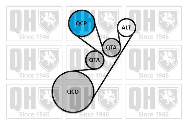 Kit de courroie d'accessoire QUINTON HAZELL ref. QDK131