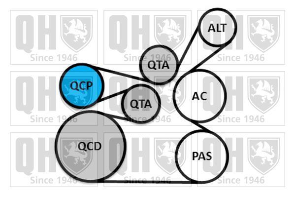 Kit de courroie d'accessoire QUINTON HAZELL ref. QDK149