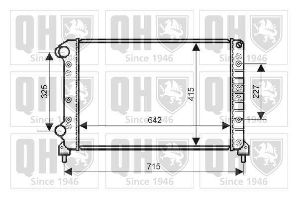 Radiateur moteur (Radiateur de refroidissement) QUINTON HAZELL ref. QER2154