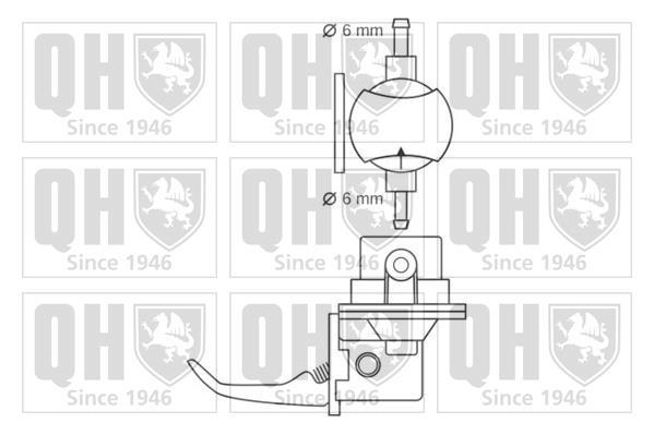 Pompe à carburant (Pompe à gasoil) QUINTON HAZELL ref. QFP264