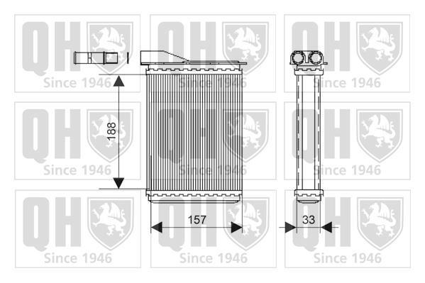Radiateur de chauffage QUINTON HAZELL ref. QHR2091