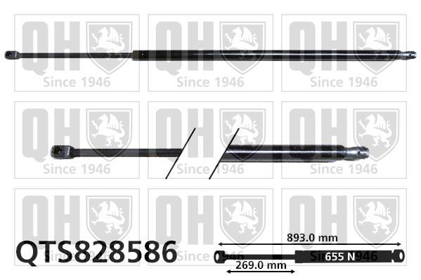 Muelle neumático QUINTON HAZELL ref. QTS828586