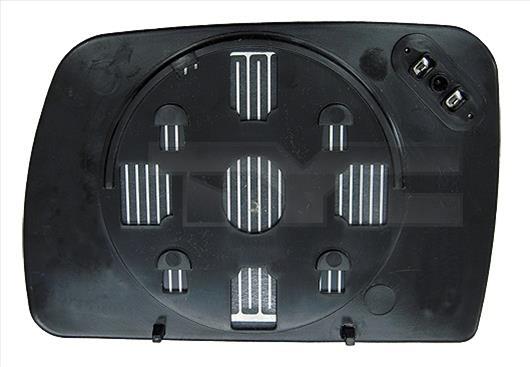 Verre de rétroviseur, rétroviseur extérieur TYC 303-0124-1