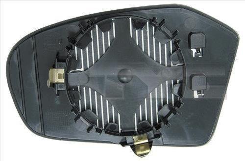 Verre de rétroviseur, rétroviseur extérieur TYC 321-0090-1