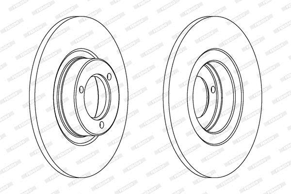 Disques de frein FERODO ref. DDF041