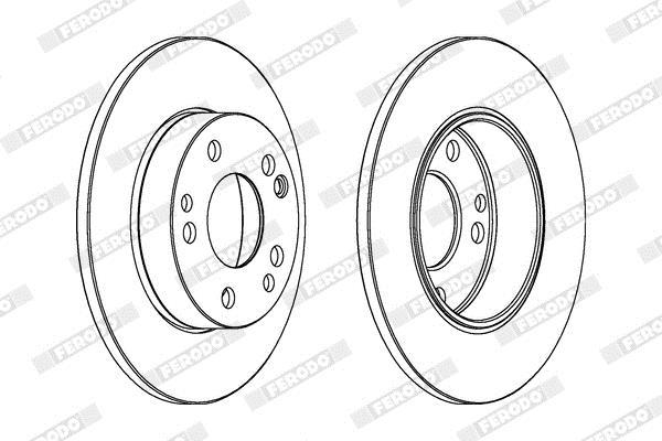 Disques de frein FERODO  ref. DDF053C