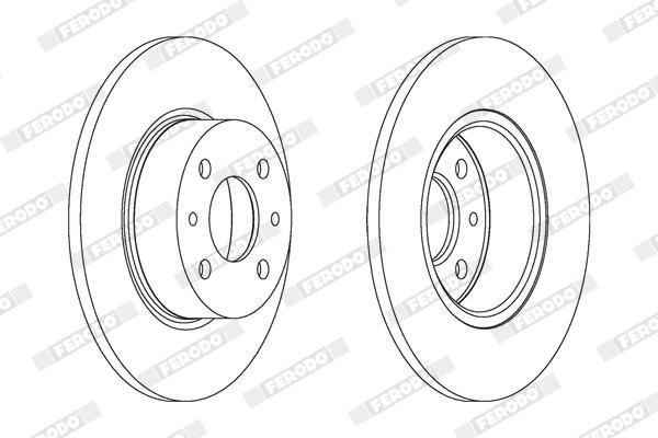 Disques de frein FERODO  ref. DDF066C