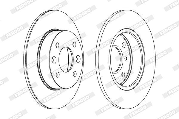 Disques de frein FERODO ref. DDF070C