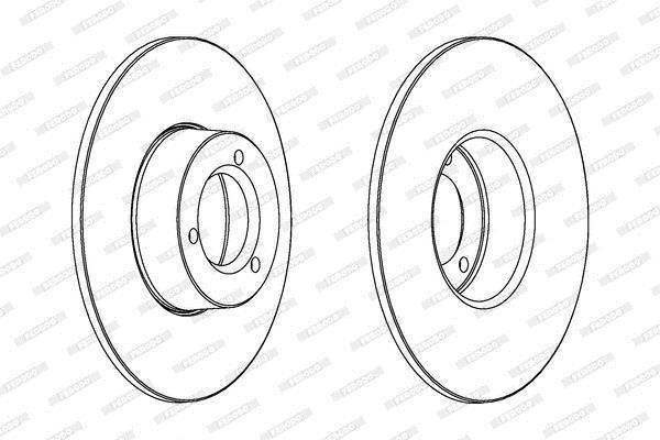 Disques de frein FERODO ref. DDF100