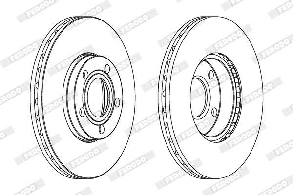 Disques de frein FERODO DDF1014C