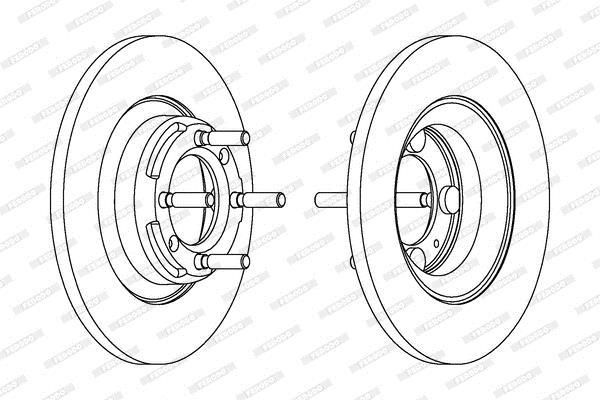 Disques de frein FERODO ref. DDF101