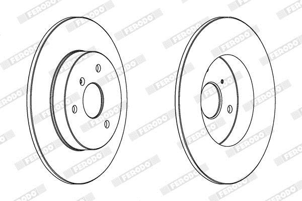 Disques de frein FERODO  ref. DDF1111C
