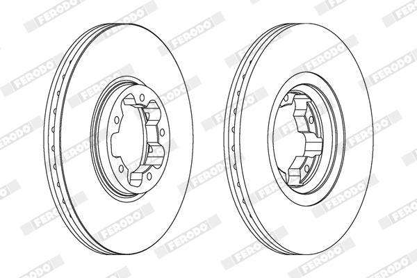 Disques de frein FERODO DDF1113C