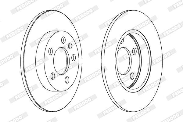 Disques de frein FERODO DDF1155C