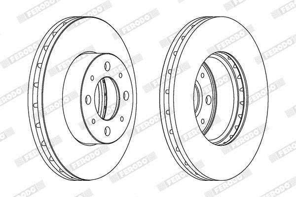 Disques de frein FERODO DDF1179C