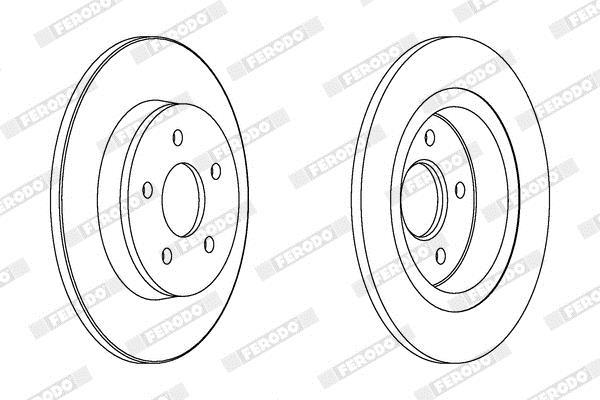 Disques de frein FERODO DDF1227C