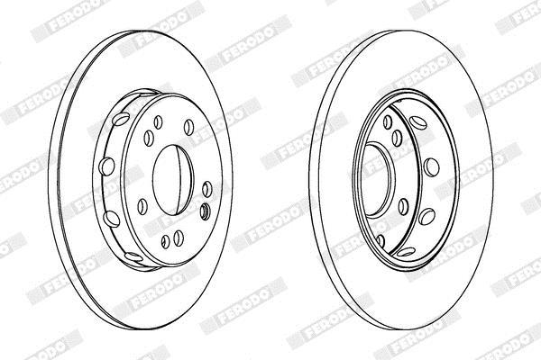 Disques de frein FERODO DDF124C
