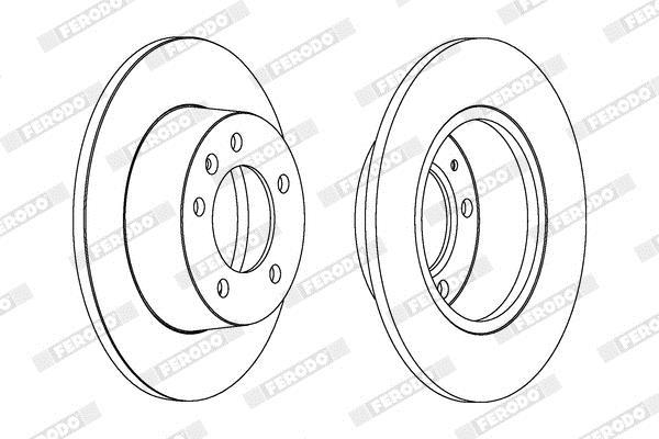 Disques de frein FERODO  ref. DDF1272C