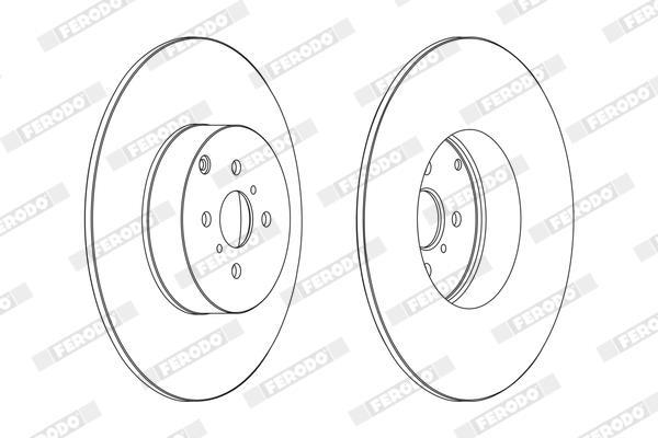 Disques de frein FERODO ref. DDF1410C