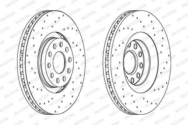 Disques de frein FERODO DDF1422