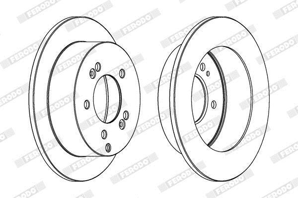 Disques de frein FERODO ref. DDF1447C
