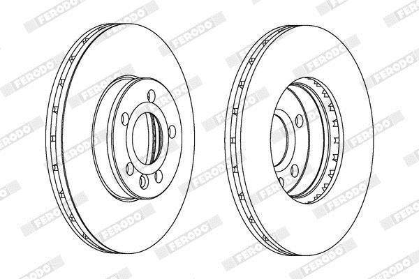 Disques de frein FERODO DDF1559C