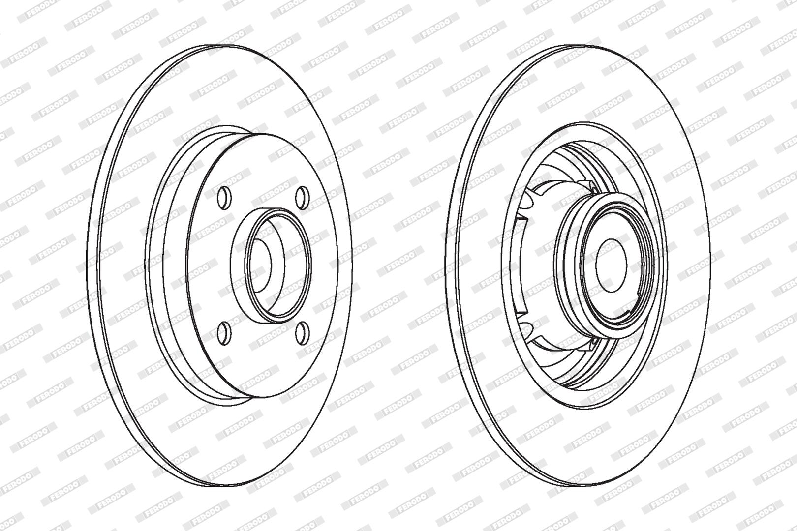 Discos de freno FERODO  ref. DDF1560C-1