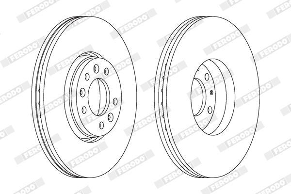 Disques de frein FERODO ref. DDF1615C