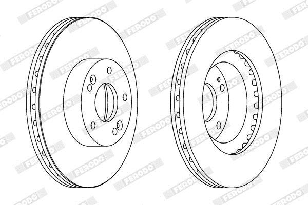 Discos de freno FERODO  ref. DDF1630C