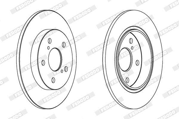 Disques de frein FERODO DDF1645C
