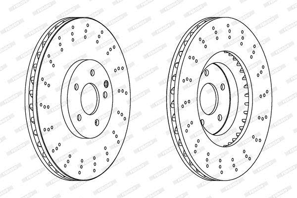 Disques de frein FERODO DDF1650