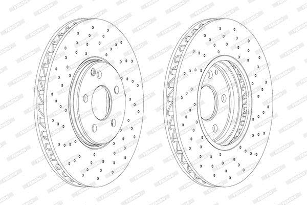 Disque de frein avant gauche FERODO DDF1981LC-1