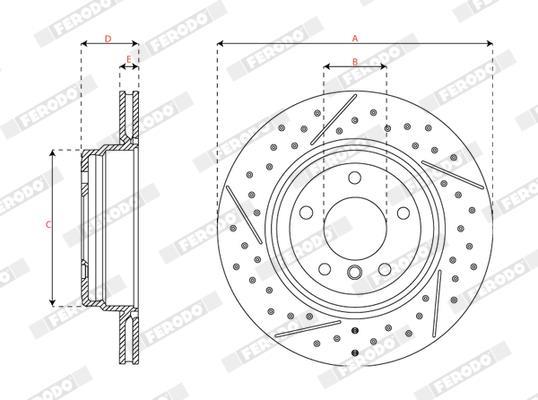 Disques de frein FERODO DDF2032C