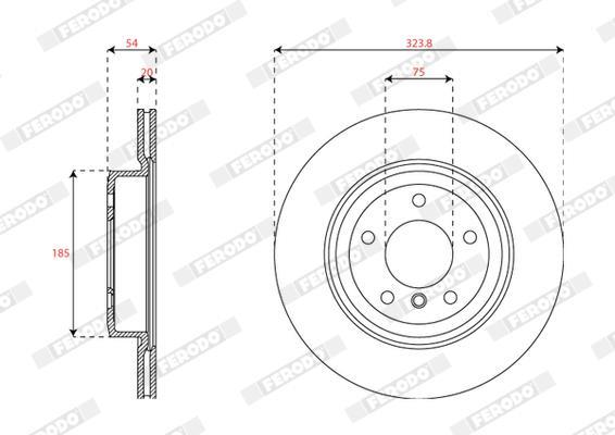Disques de frein FERODO DDF2033C