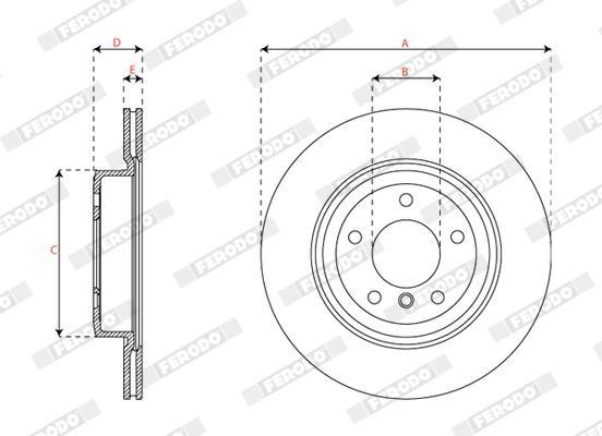 Disques de frein FERODO DDF2033C