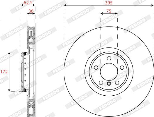 Discos de freno FERODO  ref. DDF2041LVC-1