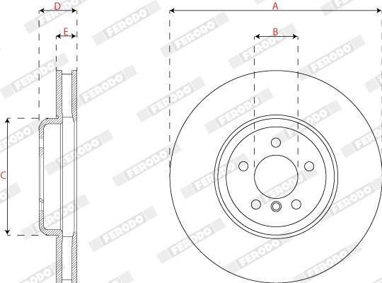 Discos de freno FERODO  ref. DDF2042LC-1