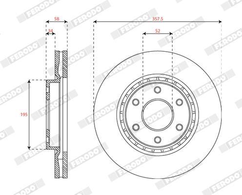 Disques de frein FERODO DDF2073C-1