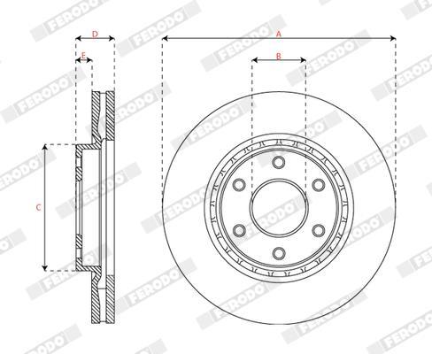 Disques de frein FERODO DDF2073C-1
