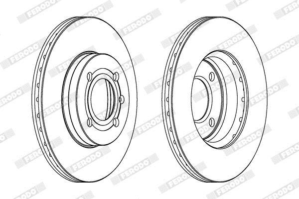 Disques de frein FERODO ref. DDF207C