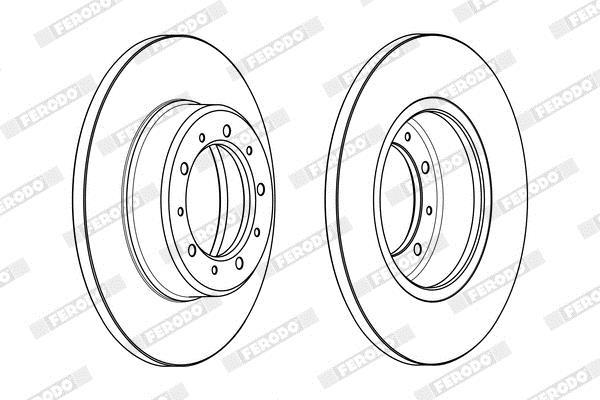 Disques de frein FERODO ref. DDF2083C