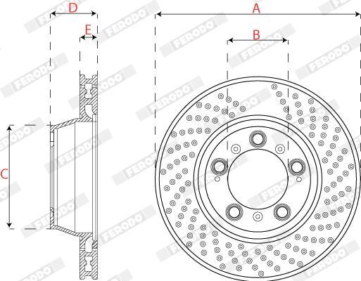 Disques de frein FERODO DDF2131LC-1
