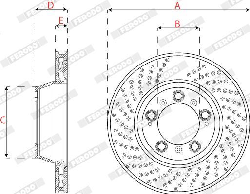 Discos de freno FERODO DDF2131RC-1