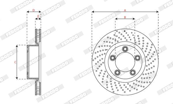 Discos de freno FERODO  ref. DDF2137RC-1