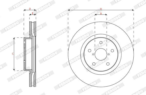 Disques de frein FERODO DDF2168C-1