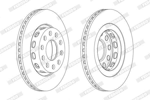 Disques de frein FERODO  ref. DDF2181C