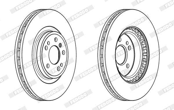 Discos de freno FERODO ref. DDF2203C-1